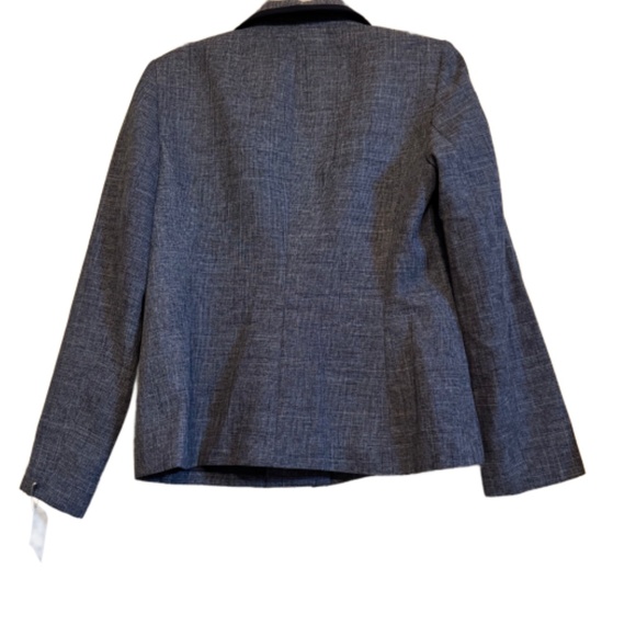 Evan Picone Gray and Black 3 Gold Button Front Women's Blazer Jacket SZ 10 - Picture 3 of 3
